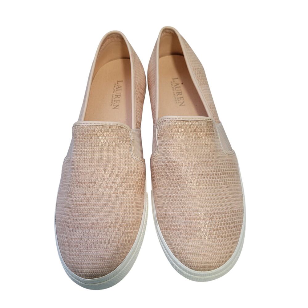 Lauren Ralph Lauren Jinny Peach Slip On Sneakers Size 9B 9926-2985